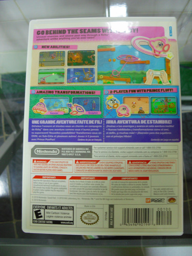 Resident Evil 4 Wii Edition, Kirby Epic Yarn Juegos Wii (Usado)
