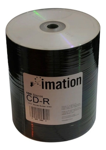 Cd Imation Estampado 52x 700mb Bulk X100 Unidades