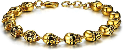 Pulsera De Cala Gótica Para Hombres, Mujeres, Acero I...