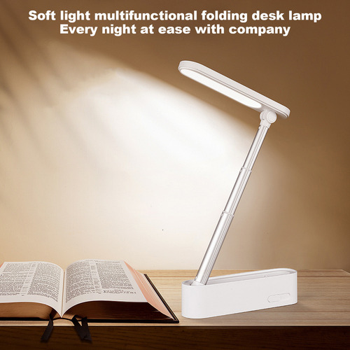 Lámpara De Escritorio Con Atenuador Plegable Con Carga Usb,