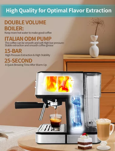 Molinillo de café eléctrico, Gevi 150 W Picadora de especias con hoja y  tazón de acero inoxidable, molinillo de grano de café con control de un  solo