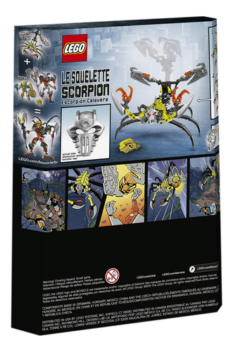 Kit De Construção Lego Bionicle 70794 Skull Scorpio