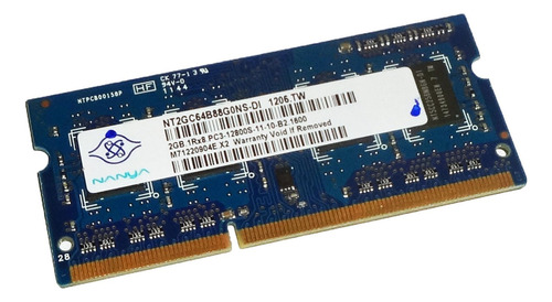 Ram Ddr3 2gb 1600mz Nanya Nt2gc64b88g0ns-di Sodimm