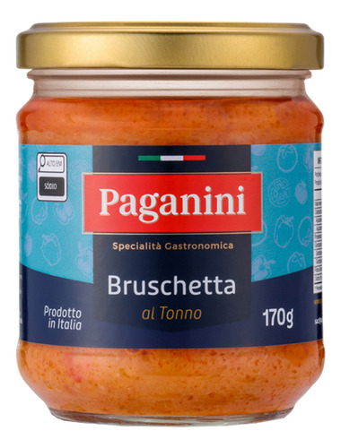 Antepasto Paganini Bruschetta Atum 170g