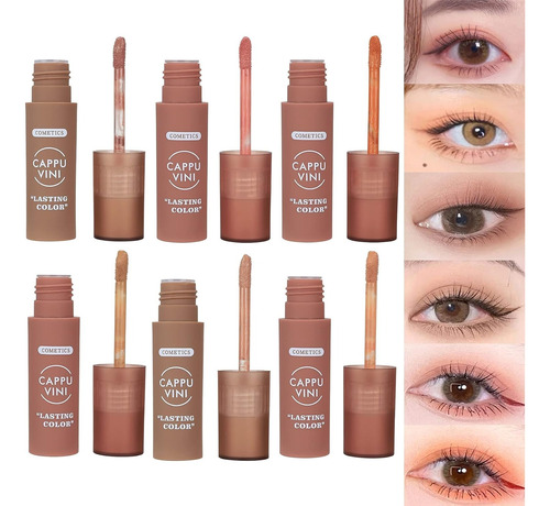 Sombra Liquida Nude Maquillaje Belleza Ojos Make Up Matte