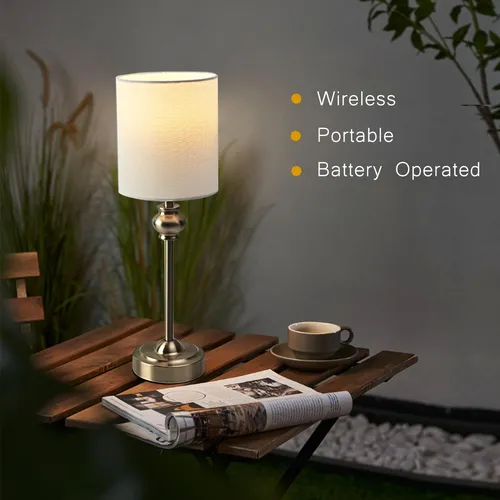 Lámparas De Mesa Led Inalámbricas Con Control Remoto, 1 P.