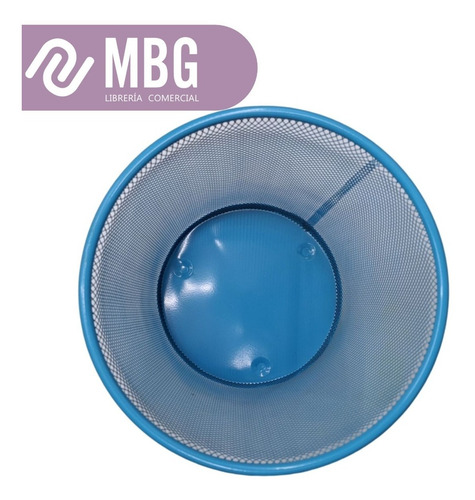 Imagen 4 de 6 de Cesto Papelero Mediano Malla Metálica Varios Colores