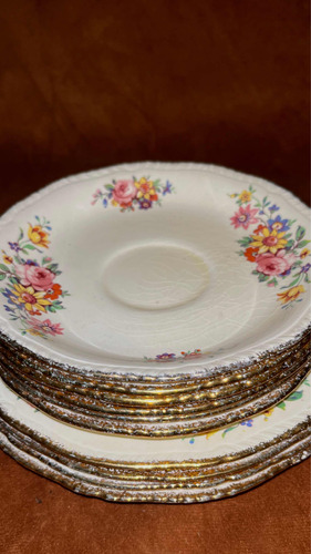 Platos Porcelana Ridgways Shelton England 10 Platos Lote