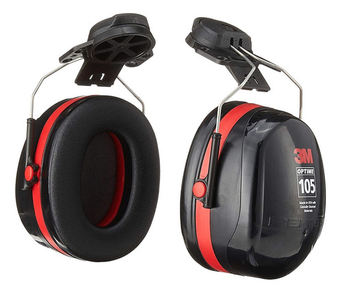 3m H10p3e Peltor Optime 105 - Orejeras Para Casco Fijables,