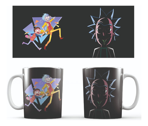 Mug Pocillo De Cerámica De 11 Onzas 340 Ml Rick And Morty