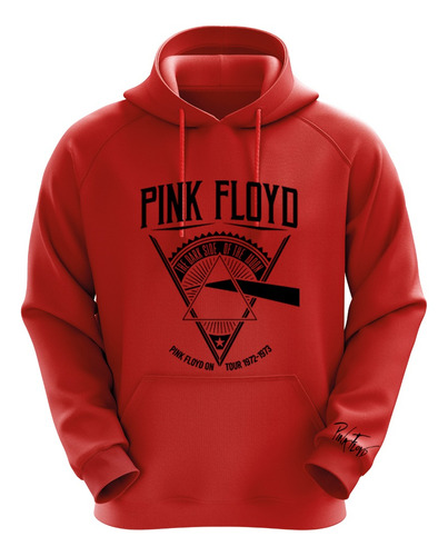 Polerón Rojo Pink Floyd Diseño 2