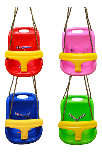 Columpio Para Niños Swing Armable Silla Bebes Bicolor Color Rojo