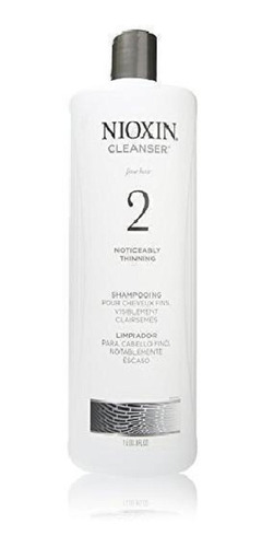 Champú Nioxin Cleanser Sistema 2 33.8 Onzas Cabello Fino-