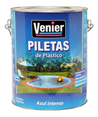 Pintura Para Piletas Fibra Y Plastico X 4 Litros Venier - Mm