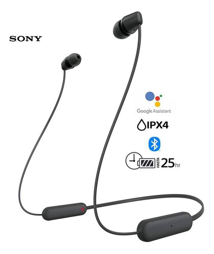 Audífonos Sony  Inalámbricos In-ear Wi-c100 25 Hrs De Carga 