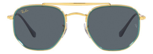 Gafas De Sol Ray Ban The Marshal Ii Unisex Originales Color Azul Color Del Armazón Dorado