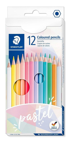 Lápis De Cor Staedtler 12 Cores Linha Pastel