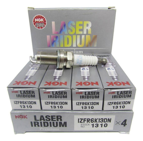 Jogo 4 Velas Ngk Honda New Fit City 2009 2010 2011 2012 2013
