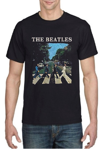 Polera The Beatles Abbey Road Calle Hombre Mujer Algodón