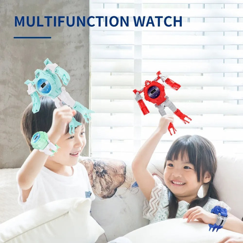 Imagen 5 de 7 de Reloj Digital Robot Transformers Para Niños. Kata Store