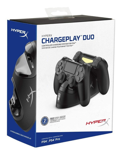 Cargador Para Controles Ps4 Chargeplay Duo Hx-cpdu-a Hyperx