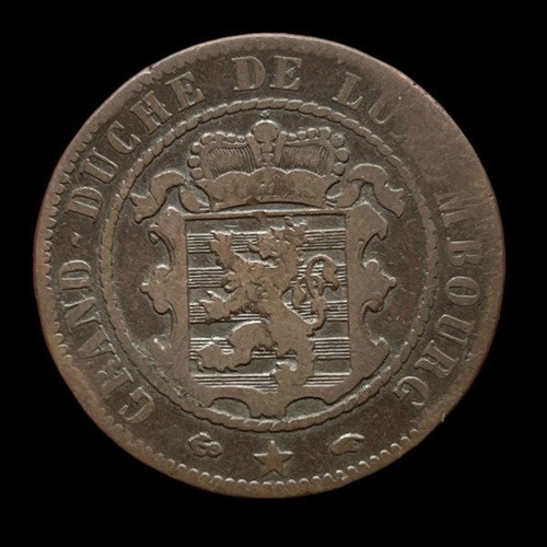Moneda Luxemburgo 10 Centimes De 1855 A 1865 A - Km#23.2
