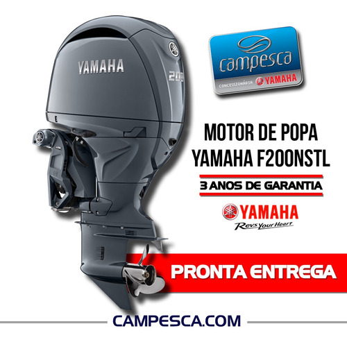 Motor De Popa Yamaha F200 Nstl 4t Pronta Entrega 2024 Novo