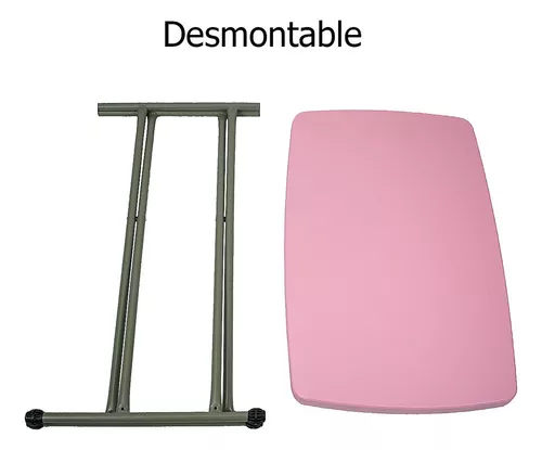Mesa de exterior Otra Volta MESA Plegable ajustable de plástico color rosa