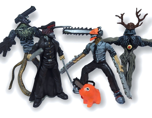 Figuras Chainsaw Man Demonio Pistola Katana Denji Motosierra