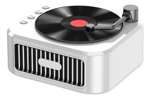 Mini Altavoz Portátil Retro Con Bluetooth Y Grabadora