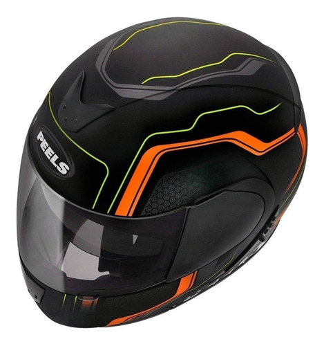 Capacete para moto  escamoteável Peels  U-RB2  laranja ultron tamanho 58 