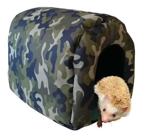 Casa Cama Erizo Hamster Forma Iglu Verde Militar