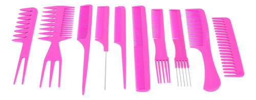 Peine Para Peinar El Cabello, 10 Unidades, Mango Ergonómico,