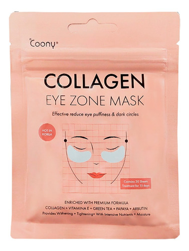 Coony Collagen Eye Zone Mask Mascara Contorno De Ojos 3c