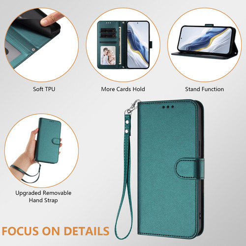 Funda Para Oppo Reno 12 5g/12 Pro 5g/12f 5g/12f 4g/12f 5g/12fs 5g A Prueba De Golpes, Cartera De Piel, 3 Ranuras Para Tarjetas, Bolsillo Para Efectivo