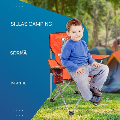 Imagen 3 de 8 de Silla Sillon Playa Camping Infantil Plegable River Boca
