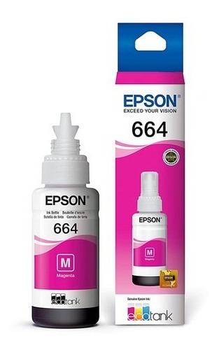 Tinta Epson T664 Magenta Serie L495 L395