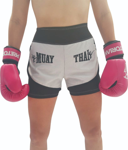 Shorts Muay Thai Calção Mma Luta Roupa Feminino