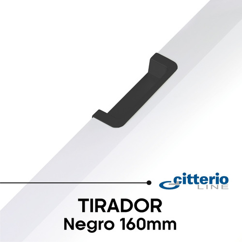 Tirador Embutido 363, Negro Mate, 16cm, Citterio