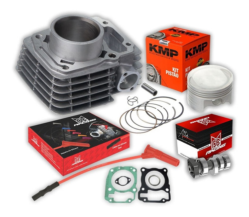 Kit Cilindro 4mm + Comando 285 P/ Titan/fan/nxr150 Injeção