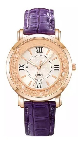Reloj Elegante Mujer Diseño Cristal