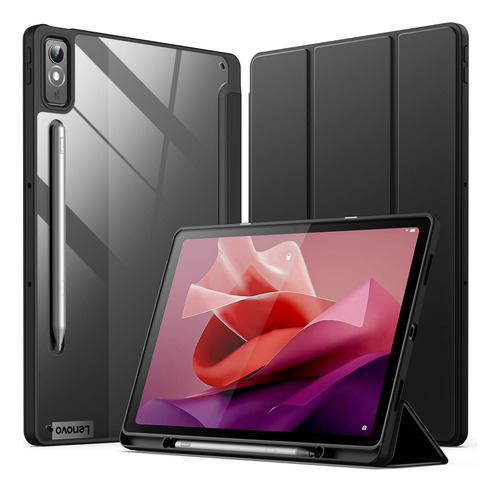 Jetech Funda P/ Lenovo Tab P12 12.7 Soporte Para Lápiz Negro