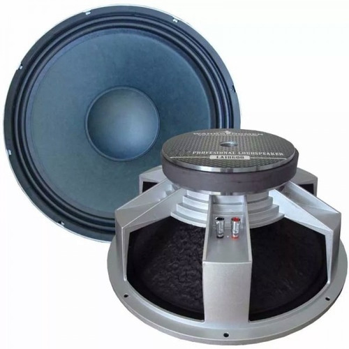 Bocina 18 Pulgadas Alta Potencia Woofer Bajos Subwoofer Color Negro