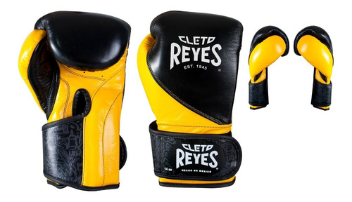 Guantes De Alta Precision Cleto Reyes Negro/amarillo 12 Oz