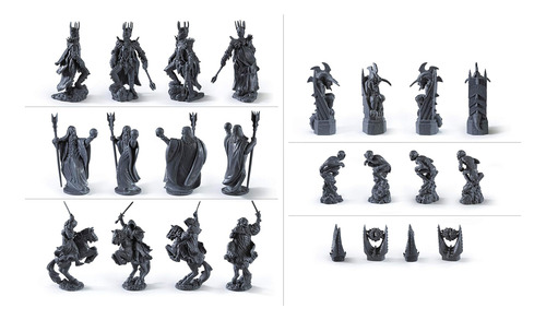 The Noble Collection El Señor De Los Anillos - Juego De Ajed