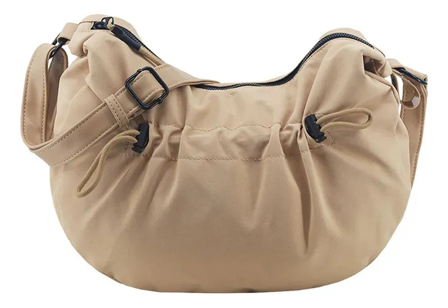 Bolsito Cecchini Cartera Tela Liviana Diaria Moderna Urb... Camel