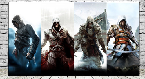 Cuadros Assassins Creed 30x57 Cm En Lienzo Canvas A6