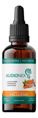 Audionex 1 Frasco Suplemento Auditivo Natural Zumbidos Laranja