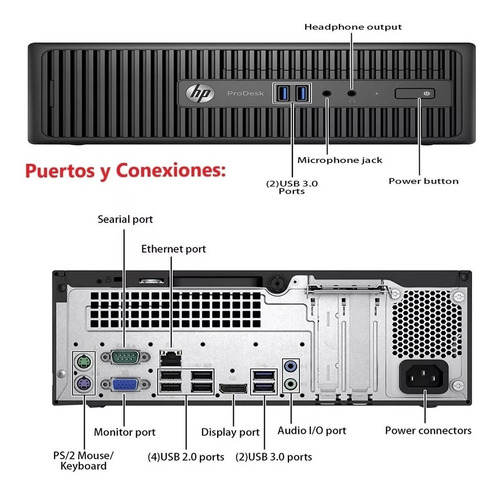 Imagen 3 de 8 de Pc Completa Hp I7 8gb Ram Outlet Ideal Oficina Comercio