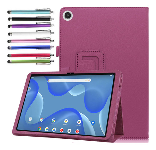 Funda Para Tablet Onn 11plug Pro + Stylus (morado)